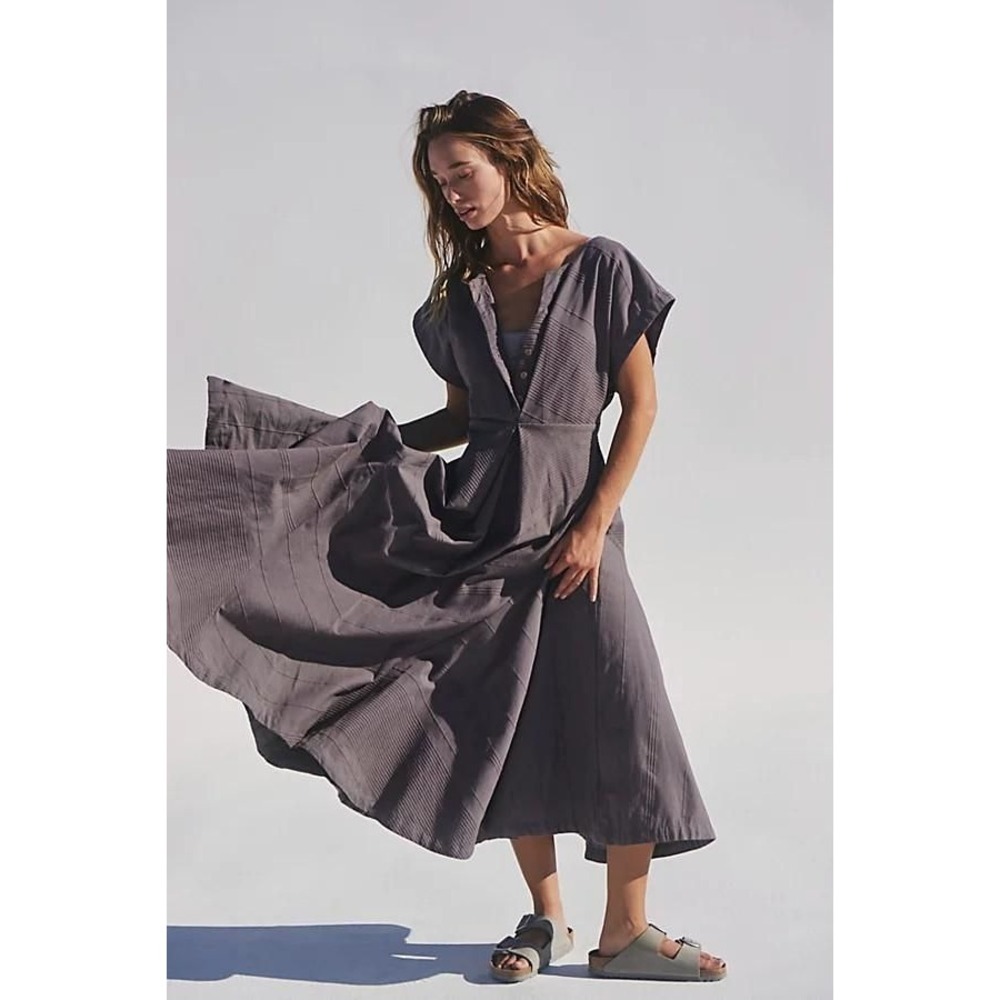 Outta Here MIDI by Free-est at Free People in Steel Grey, Size: Medium